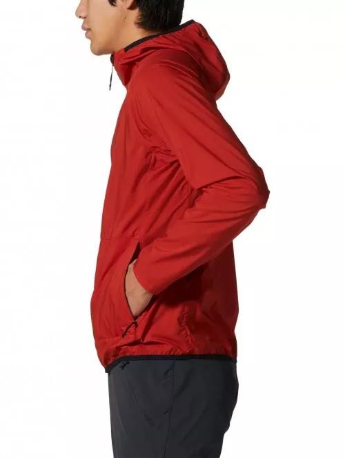 Mountain Hardwear Kor AirShell Hoody férfi széldzseki piros színben 4