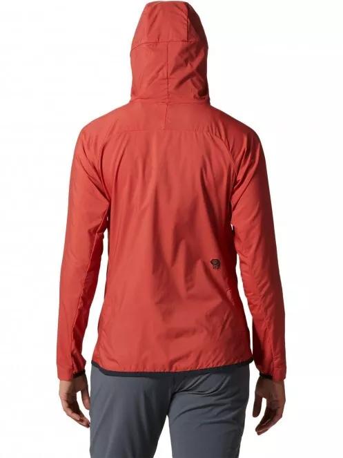 Mountain Hardwear Kor AirShell Hoody női széldzseki piros színben 3