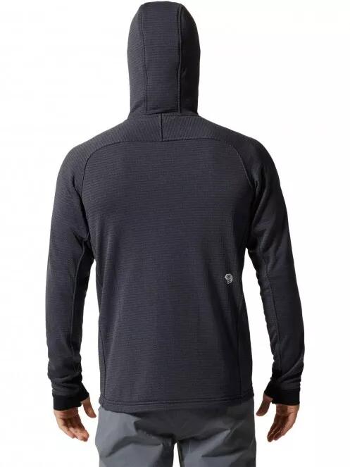 Mountain Hardwear Polartec Power Grid Full Zip Hoody férfi polár pulóver kék színben 3