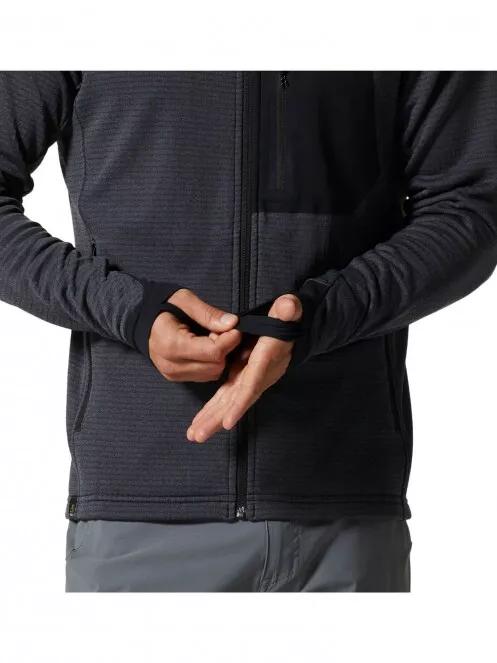 Mountain Hardwear Polartec Power Grid Full Zip Hoody férfi polár pulóver kék színben 6