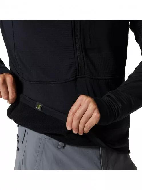 Mountain Hardwear Polartec Power Grid Half Zip Jacket férfi polár pulóver fekete színben 7