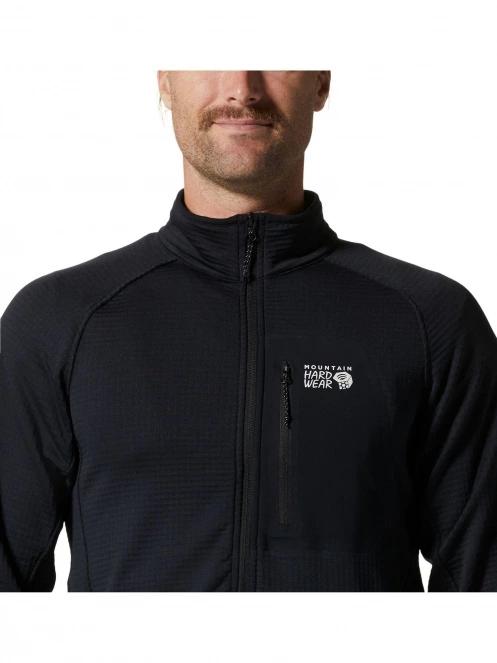 Mountain Hardwear Polartec Power Grid Half Zip Jacket férfi polár pulóver fekete színben 5