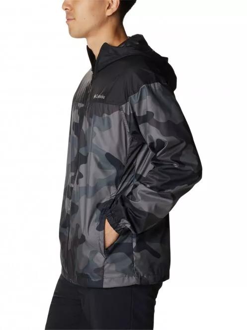 Columbia Flash Challenger Novelty Windbreaker férfi széldzseki fekete színben 4