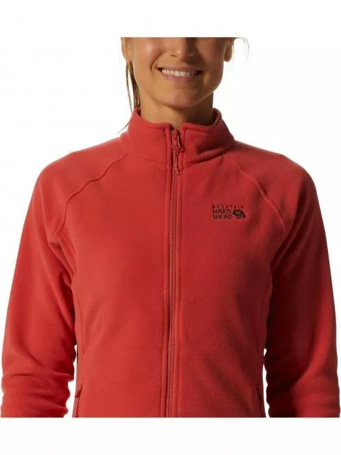 Mountain Hardwear Polartec Microfleece Full Zip női polár pulóver piros színben 5