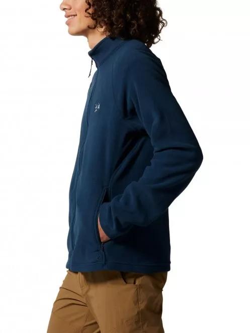 Mountain Hardwear Polartec Microfleece Full Zip férfi polár pulóver kék színben 4
