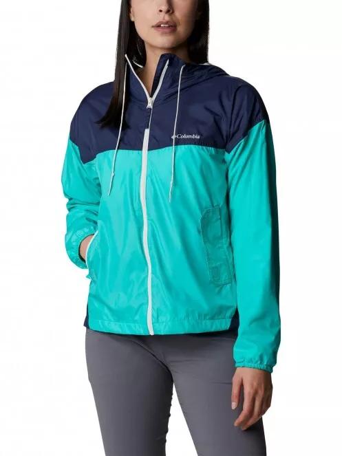 Columbia Flash Challenger Lined Windbreaker női széldzseki zöld színben 2