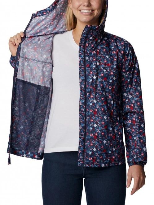 Columbia Flash Challenger Novelty Windbreaker női esőkabát kék színben 5