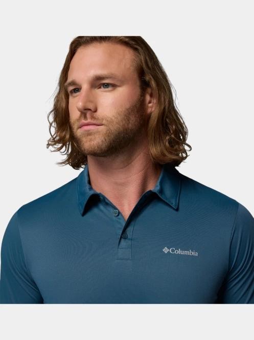 Columbia Columbia Hike Polo férfi galléros sport póló zöld színben 6