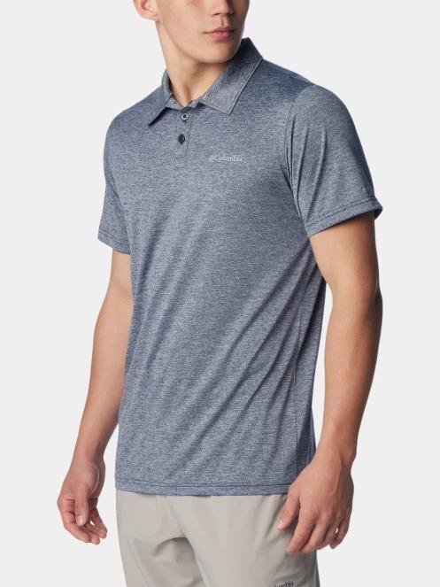 Columbia Columbia Hike Polo férfi galléros sport póló sötétkék színben 5