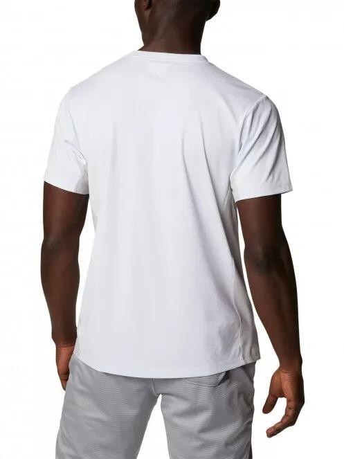 Columbia Zero Ice Cirro-Cool Graphic Tee férfi rövid ujjú sport póló fehér színben 3