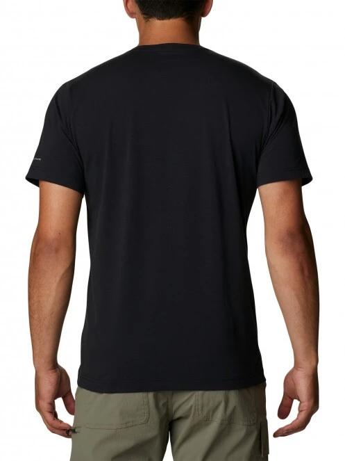 Columbia Sun Trek V-Neck Short Sleeve férfi rövid ujjú sport póló fekete színben 4