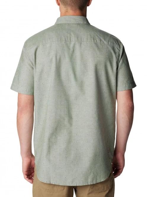 Columbia Rapid Rivers Novelty Short Sleeve Shirt férfi rövid ujjú ing zöld színben 4