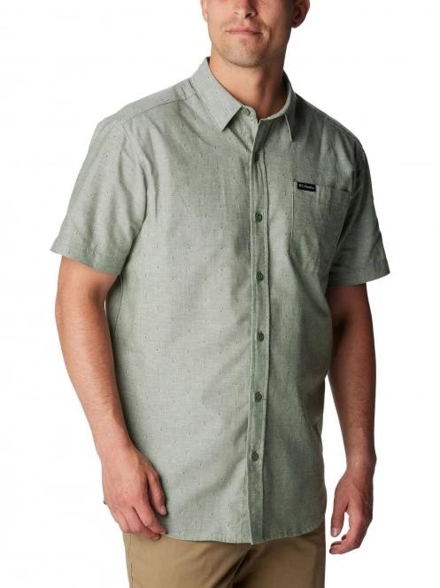 Columbia Rapid Rivers Novelty Short Sleeve Shirt férfi rövid ujjú ing zöld színben 5