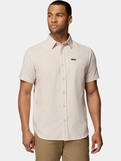 Columbia Rapid Rivers Novelty Short Sleeve férfi rövid ujjú ing homok színben 2