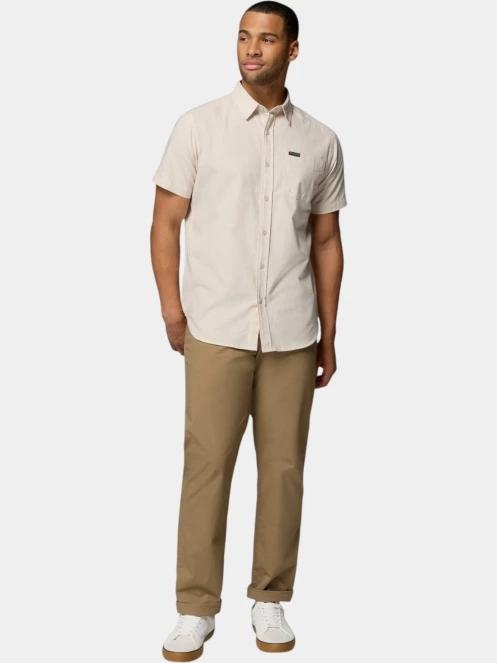 Columbia Rapid Rivers Novelty Short Sleeve férfi rövid ujjú ing homok színben 5