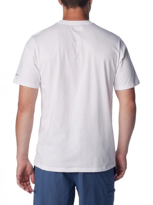 Columbia CSC Seasonal Logo Tee férfi rövid ujjú póló fehér színben 4