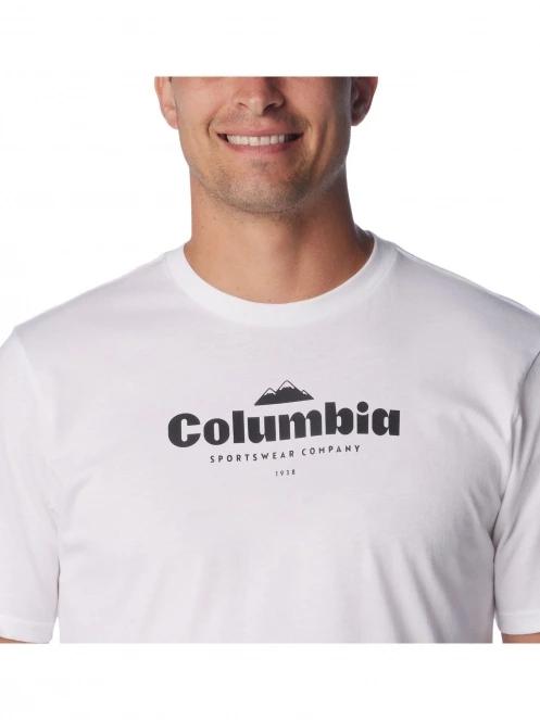 Columbia CSC Seasonal Logo Tee férfi rövid ujjú póló fehér színben 6