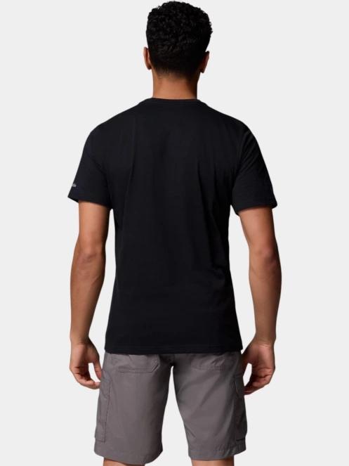 Columbia CSC Seasonal Logo Tee férfi rövid ujjú póló fekete színben 4