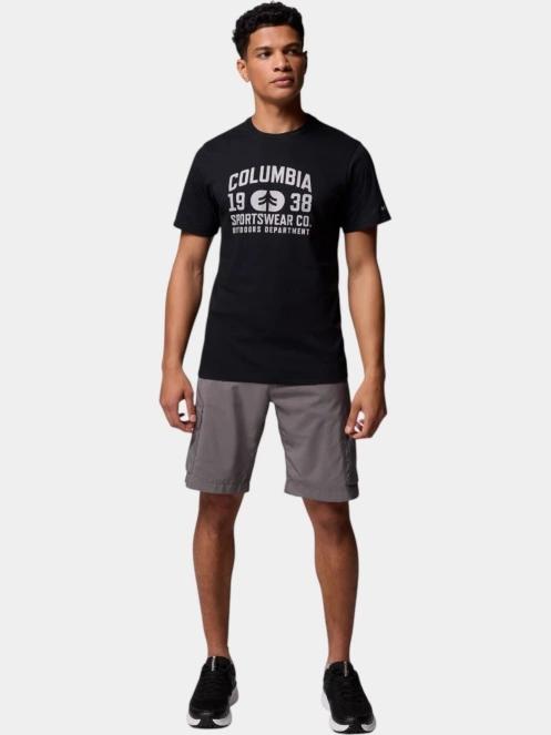 Columbia CSC Seasonal Logo Tee férfi rövid ujjú póló fekete színben 5