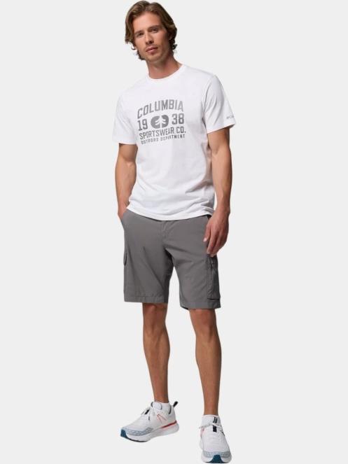 Columbia CSC Seasonal Logo Tee férfi rövid ujjú póló fehér színben 5