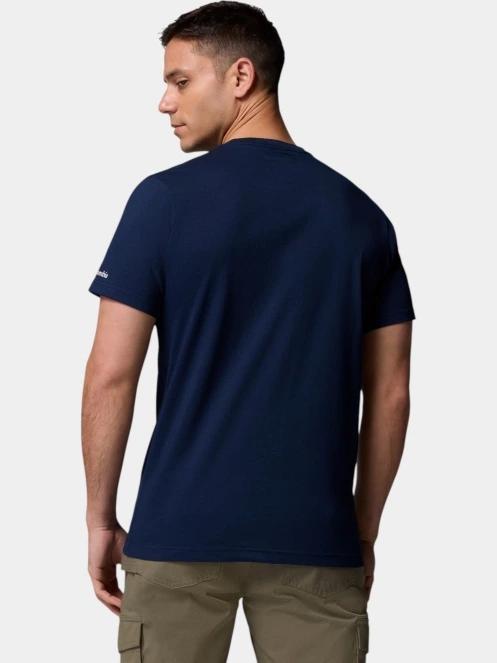 Columbia CSC Seasonal Logo Tee férfi rövid ujjú póló kék színben 4