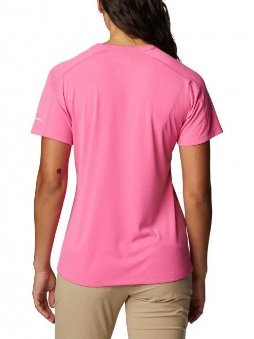 Columbia W Zero Rules Graphic Crew női rövid ujjú sport póló magenta színben 4