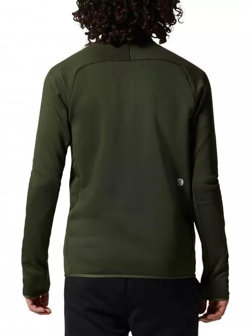 Mountain Hardwear Polartec Power Stretch Pro Jacket férfi polár pulóver zöld színben 3