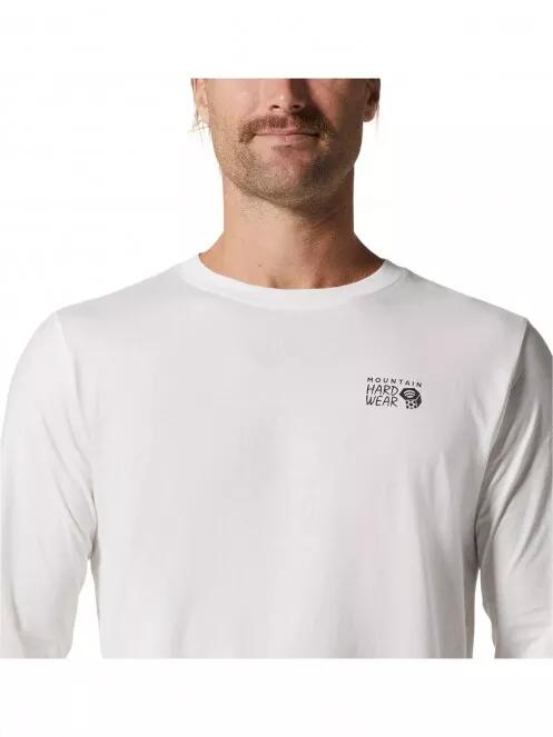 Mountain Hardwear MHW Logo in a Box Long Sleeve férfi hosszú ujjú póló szürke színben 5