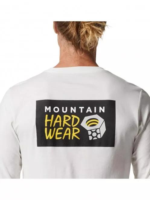Mountain Hardwear MHW Logo in a Box Long Sleeve férfi hosszú ujjú póló szürke színben 6
