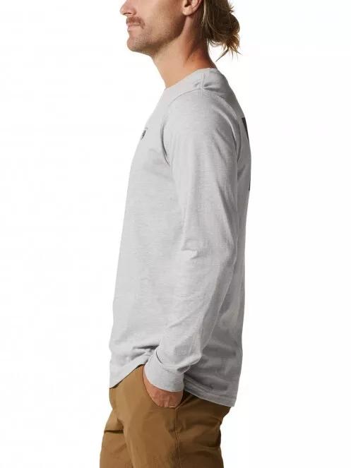 Mountain Hardwear MHW Logo in a Box Long Sleeve férfi hosszú ujjú póló szürke színben 4