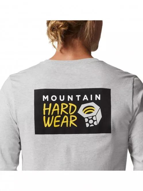 Mountain Hardwear MHW Logo in a Box Long Sleeve férfi hosszú ujjú póló szürke színben 5