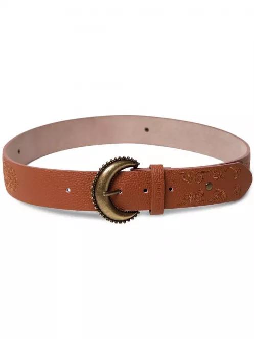 Desigual Belt Boho Embroidery női öv barna színben 2