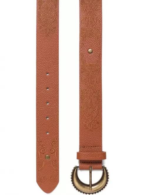 Desigual Belt Boho Embroidery női öv barna színben 3