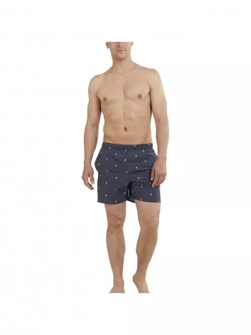 Fundango Bono Print Boardshort férfi fürdőnadrág sötétkék színben 6
