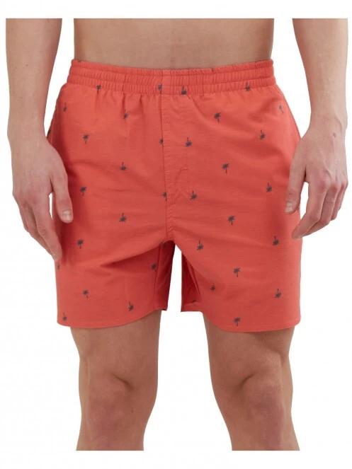 Fundango Bono Print Boardshort férfi fürdőnadrág piros színben 2