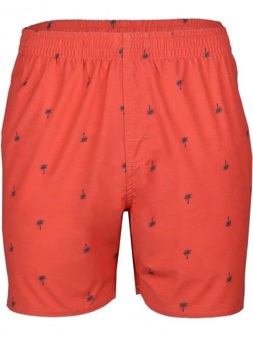Fundango Bono Print Boardshort férfi fürdőnadrág piros színben 6