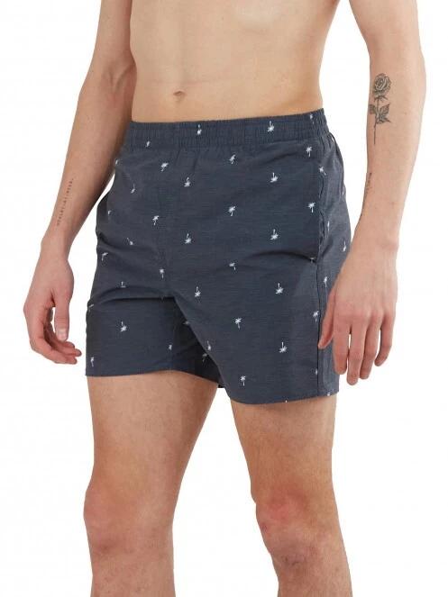 Fundango Bono Print Boardshort férfi fürdőnadrág sötétkék színben 2