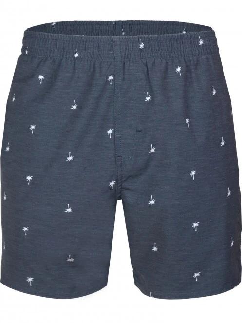 Fundango Bono Print Boardshort férfi fürdőnadrág sötétkék színben 7