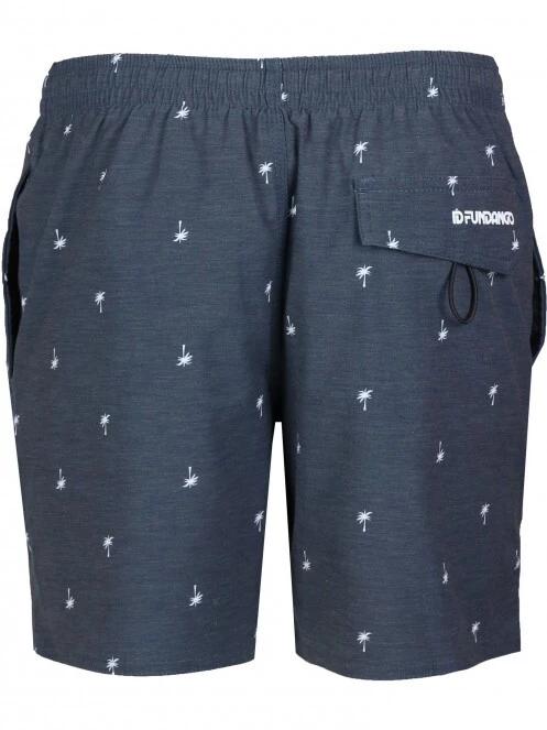 Fundango Bono Print Boardshort férfi fürdőnadrág sötétkék színben 8