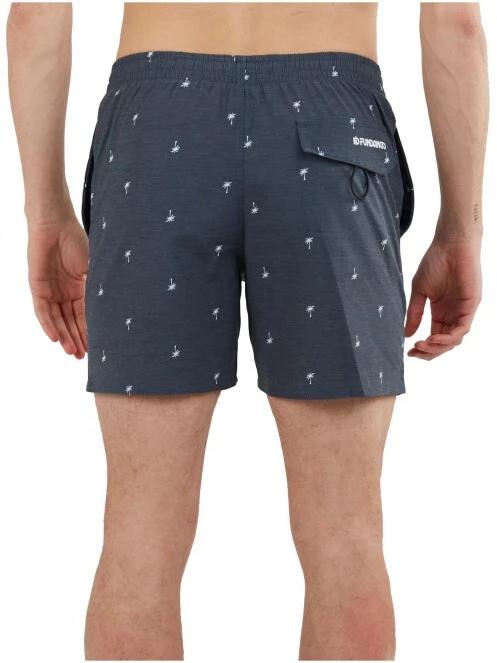 Fundango Bono Print Boardshort férfi fürdőnadrág sötétkék színben 3