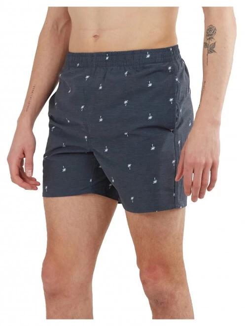 Fundango Bono Print Boardshort férfi fürdőnadrág sötétkék színben 5