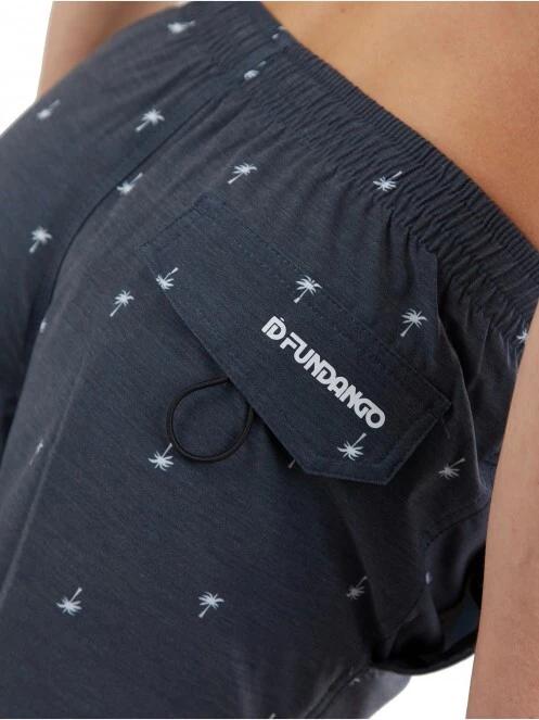 Fundango Bono Print Boardshort férfi fürdőnadrág sötétkék színben 6
