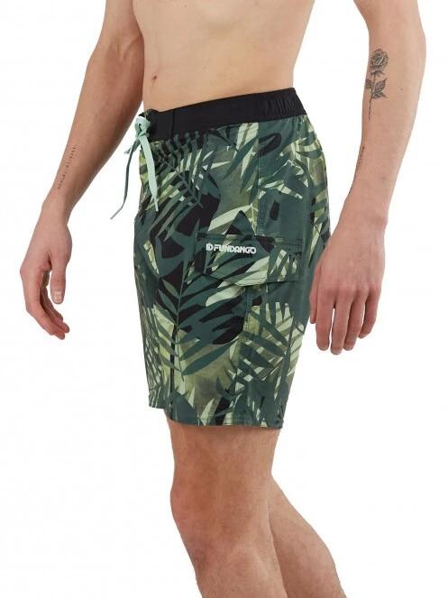 Fundango Salimu Boardshort férfi beach short zöld színben 4