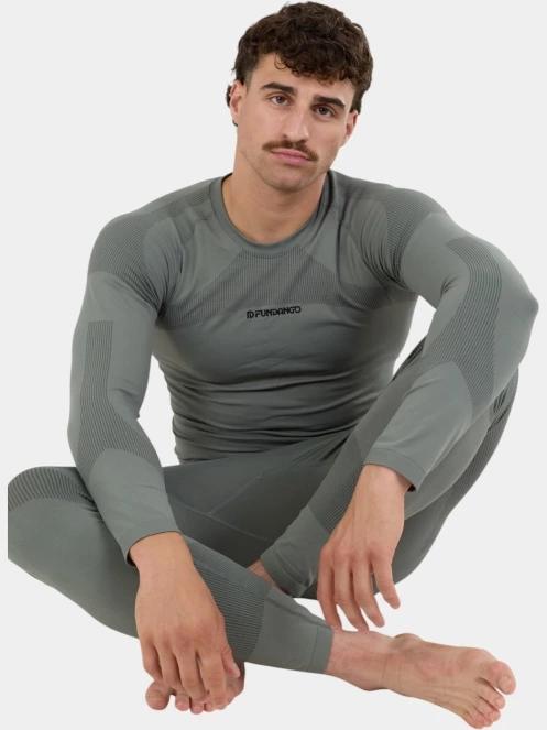 Fundango Seamless Baselayer Set férfi aláöltöző szett zöld színben 4