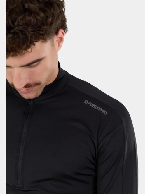 Fundango Novak Baselayer Top férfi aláöltöző felső fekete színben 8