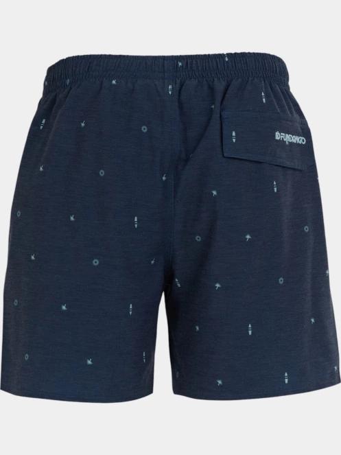 Fundango Bono Print Boardshorts férfi boardshort sötétkék színben 8