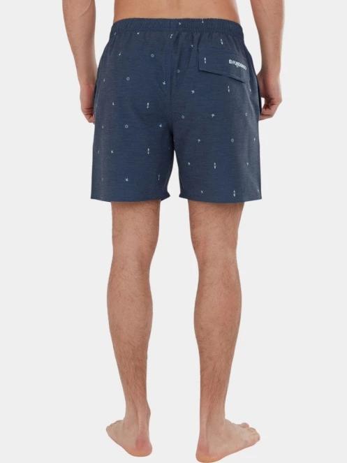 Fundango Bono Print Boardshorts férfi boardshort sötétkék színben 3