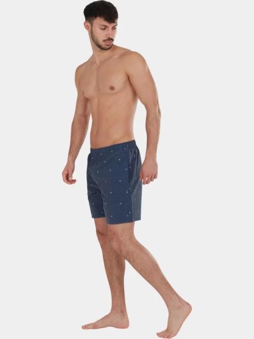 Fundango Bono Print Boardshorts férfi boardshort sötétkék színben 4
