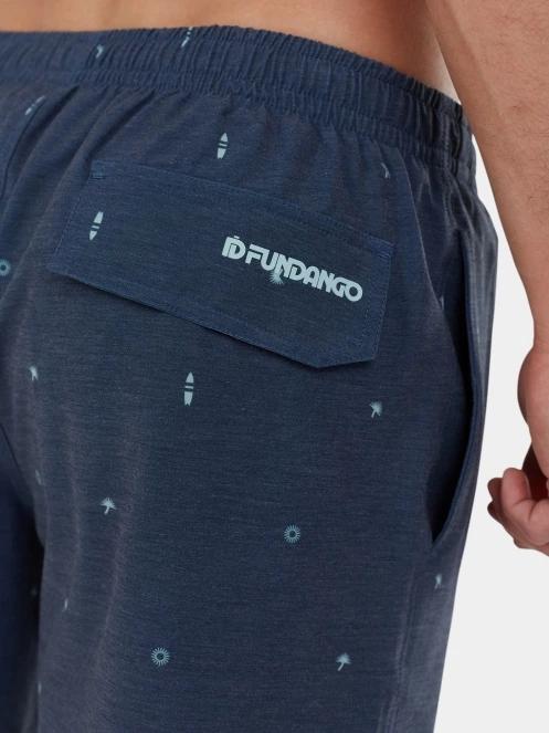 Fundango Bono Print Boardshorts férfi boardshort sötétkék színben 6