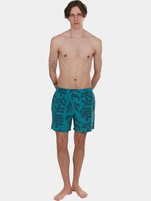 Fundango Bono Print Boardshorts férfi boardshort zöld színben 4